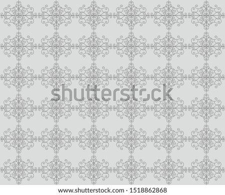 Very beautiful Seamless pattern gray and dark neutral, stylish, for backgrounds, carpets, wallpapers, clothing, wrappers, fabrics, classic and vintage vector illustrations. floral, abstract.