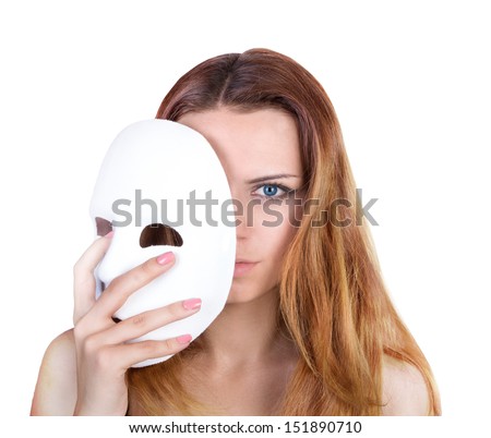 Woman with mask Royalty-Free Stock Photo #151890710