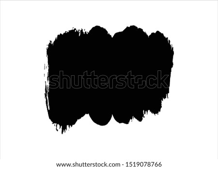 grunge vector paint texture ink brush stroke background.black watercolor
