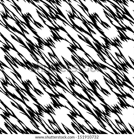 Animal abstract print monochrome seamless pattern - raster version