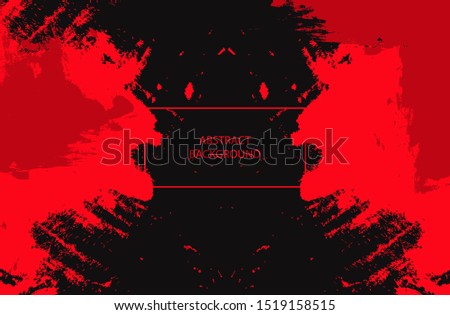 Abstract red grunge textured background. Paint style design template for use element cover, banner, business, advertising