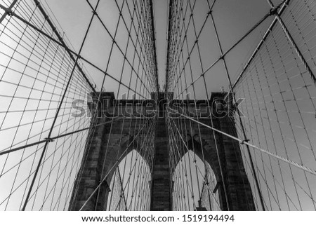 Brooklyn bridge black and white Image, amazing photography of the Brooklyn bridge 