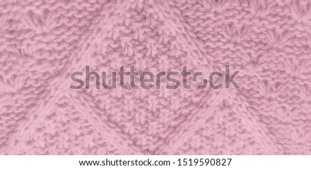 Knit Fabric Rib. Purple Needlework. Pastel Texture Knitting. Scandinavian Needlework. Violet Textile Winter. Pastel Scandinavian Christmas. Nordic Illustration.
