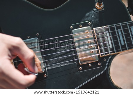Guitar photo for use in advertisements