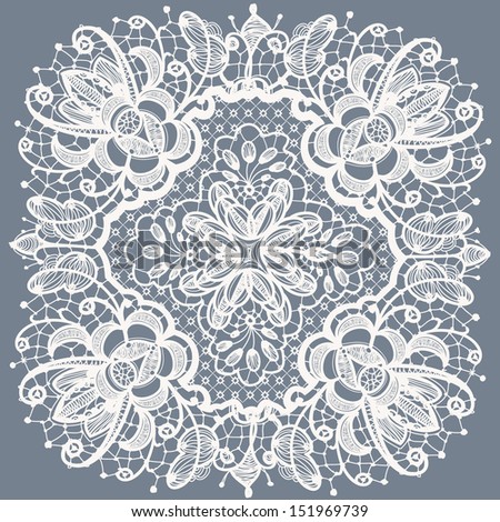 Abstraction floral lace pattern