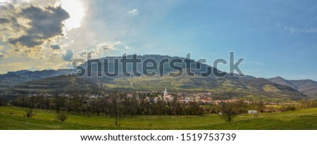 The rural village of Rametea (Torocko), in Alba County, Transylvania region, Romania