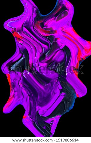 Futuristic Abstract Formation of Paint Brush Stroke Shape, Painting grunge texture, 3d render, abstract brush stroke, paint splash, splatter, colorful curl, artistic spiral, Liquid Fluid Paint