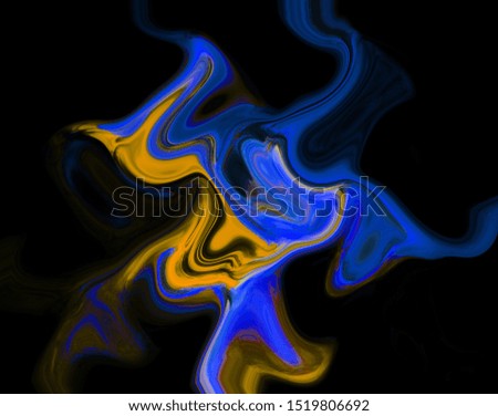 Futuristic Abstract Formation of Paint Brush Stroke Shape, Painting grunge texture, 3d render, abstract brush stroke, paint splash, splatter, colorful curl, artistic spiral, Liquid Fluid Paint