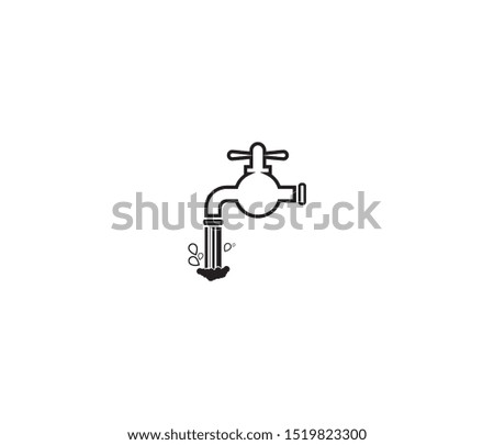 water tap icon vector design element logo template