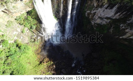 Spectacular view of Salto do Apucaraninha Waterfall, Londrina - PR