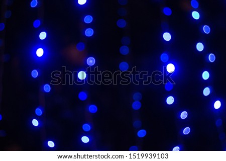 Christmas multi-colored lights on a black background, winter, bokeh, background