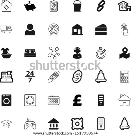 button vector icon set such as: exterior, clipboard, television, week, travel, logo, gamepad, graphics, handwash, headphone, male, assistance, shipping, learning, marketing, touch, ball, vehicle, box