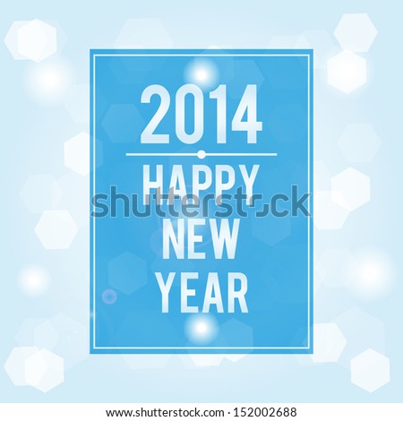 Happy New Year 2014. Christmas Background. High quality vector illustration. Eps10.