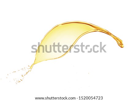 oil or lotion splashing isolated on white background Royalty-Free Stock Photo #1520054723