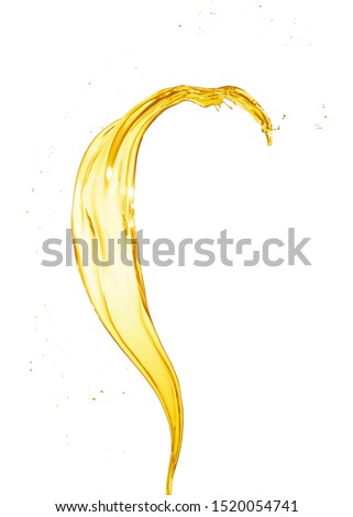 oil or lotion splashing isolated on white background Royalty-Free Stock Photo #1520054741