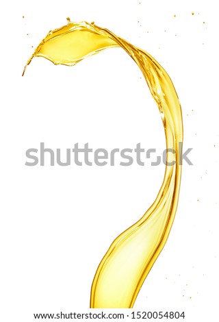 oil or lotion splashing isolated on white background Royalty-Free Stock Photo #1520054804
