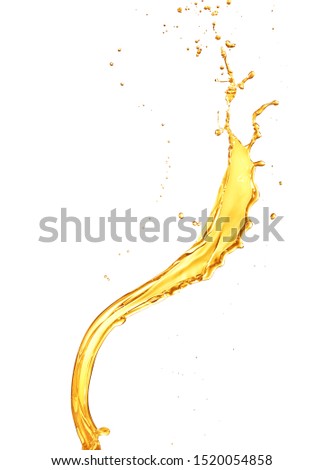 oil or lotion splashing isolated on white background Royalty-Free Stock Photo #1520054858