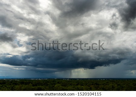  Storm clouds with the rain. Nature Environment Dark huge cloud sky black stormy cloud