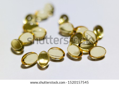 Proximity pictures of pill or vitamin