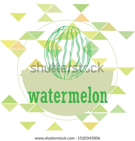 Watermelon. Banner juicy ripe watermelon slices. Summer time