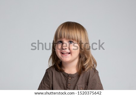 Little Cute Baby Boy With Long Hair Images And Stock Photos