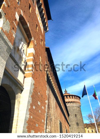 Sforza Castle in Milan. Photo