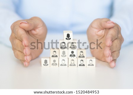 Protect your team leadership skill as a manager concept Royalty-Free Stock Photo #1520484953