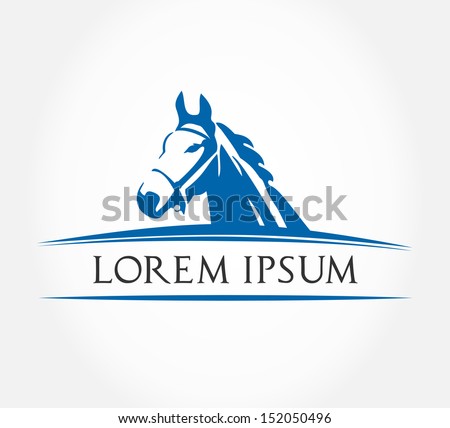 Horse head logo.