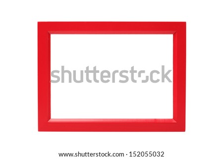 set of picture frames on white background