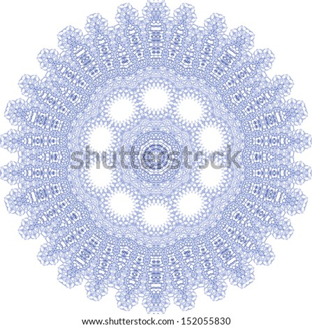 Abstract blue shape on white background