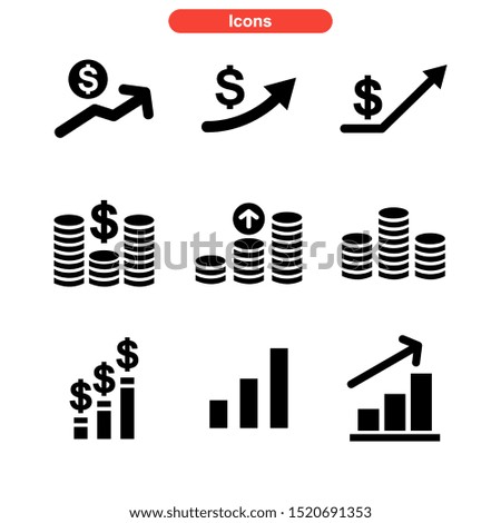 profit icon isolated sign symbol vector illustration - Collection of high quality black style vector icons
