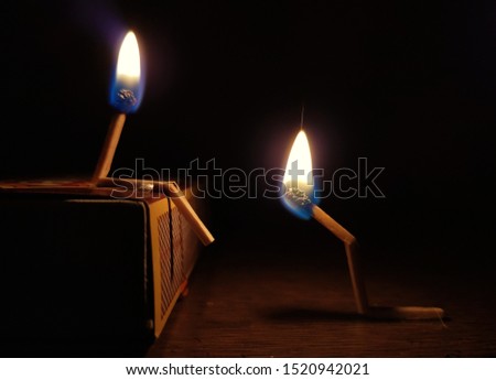 A beautiful photograph, which gives feeling and importance of forgiveness using matchsticks.