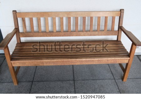 Park bench in Hokkaido, Japan