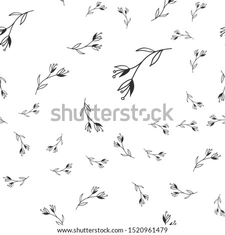 Vector floral seamless pattern. Background with flowers - Vector