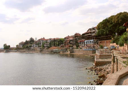 Pictures of sunny Bulgaria. City - Old Nessebar, on the Black Sea.