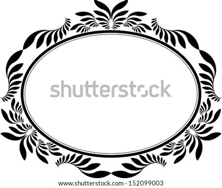 decorative frame oval