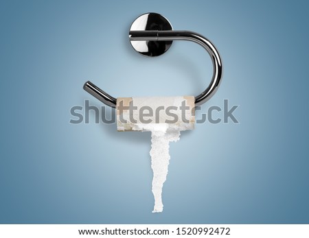 Last pad of tissue paper on background Royalty-Free Stock Photo #1520992472