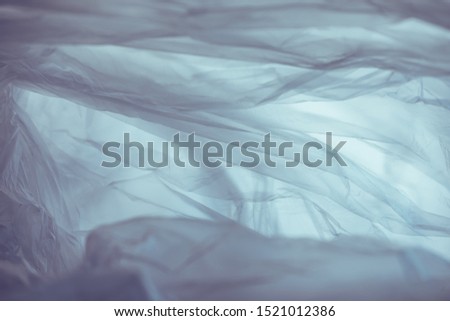 Beautiful plastic bag abstract  background. No Plastic Bag Concept, save world, protect earth.