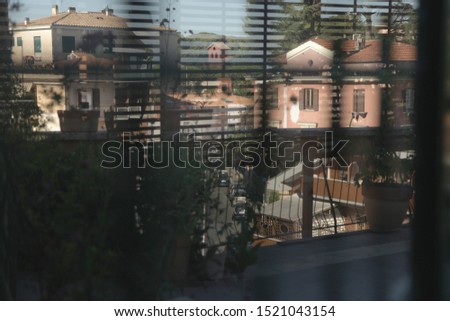 Roma - January 2016 - City reflection on a window