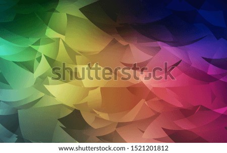 Dark Green, Red vector polygonal background. Creative geometric illustration in Origami style with gradient. Best triangular design for your business.