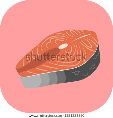 Minimalist colorful fish on a colored background.
Ideal for icons, medals or badges.
