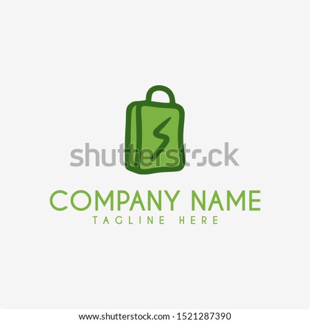 Shopping Bag Logo Design Vector With Letter S 