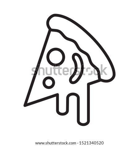 pizza icon vector symbol template