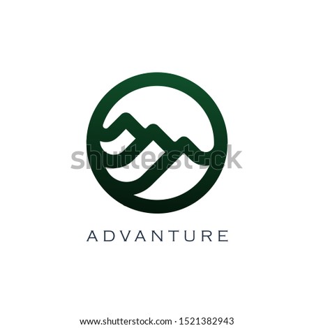 Mountain Vector Design. Modern mountain logo. Mountain icon