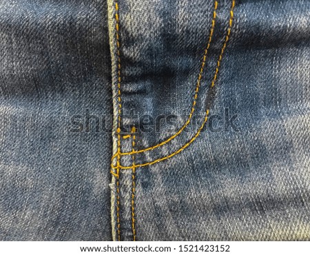 Pattern blue jeans denim texture for background.