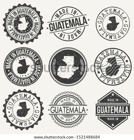 Guatemala Travel Stamp Made In Product Stamp Logo Icon Symbol Design Insignia.