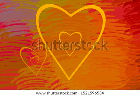 Valentines day card. 2d illustration. Heart symbol. Feelings and celebration occasion. February month holiday festival.