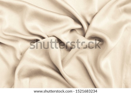 Abstract closeup shiny vintage tone waving fabric pattern background, blank vintage tone fabric texture background
