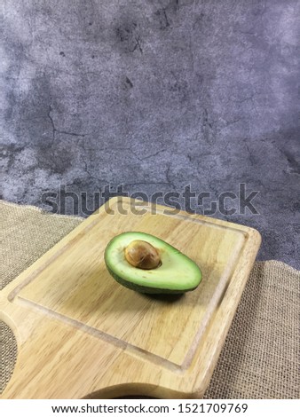 Avocado. Some types of flatlay shoot results as well as normal shoot.