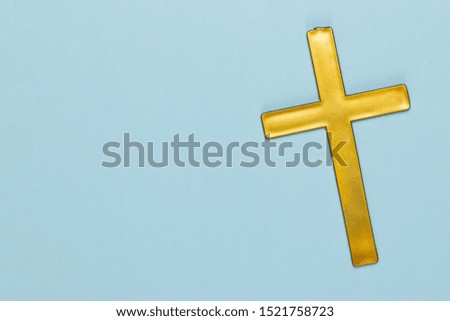 Copy-space with wooden holy cross